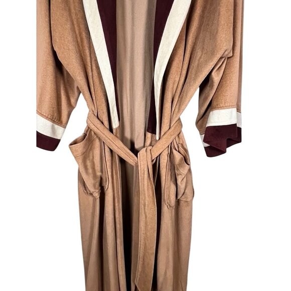 Vintage Christian Dior Brown OS Robe De Chambre Old Money Preppy Luxury - Picture 4 of 16